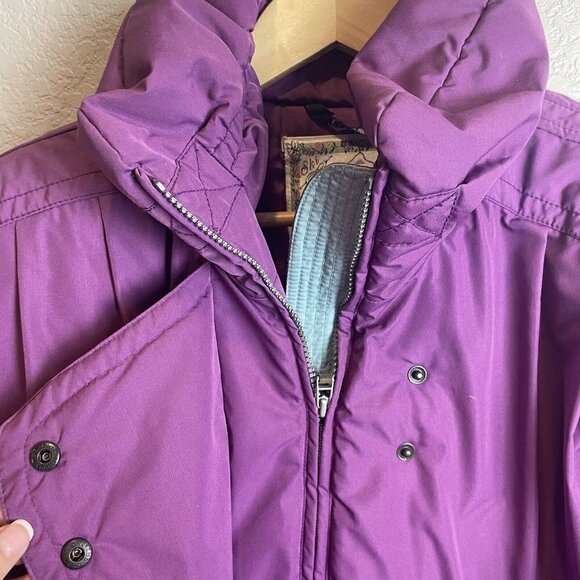 Obermeyer Vintage MONICA Purple Puffer Embroidered Ski Jacket Women size 10 EUC - Picture 4 of 14